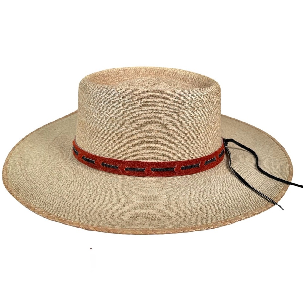 VINTAGE Hand Woven Boho Wide Brim Gaucho Sombrero Hat - Picture 3 of 10